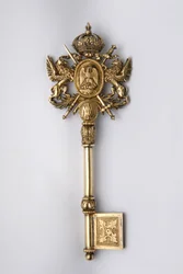 Schlüssel des Kammerherrn, Mexiko. Zeit von König Maximilian I. (1832-1867).