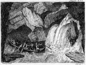 Kupferstich in „Malerische Reise und Navigation. Ausgeführt auf einem Teil der Rhone, die als nicht schiffbar gilt“ 1795. von Boissel De Monville Thomas Charles.