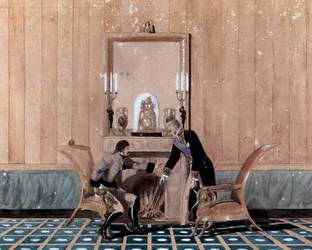 Graf Giuseppe Zurlo, Innenminister des Königreichs Neapel, traf um 1810-1814 Joachim (Gioacchino) Murat (1767-1815). Neapel, Museo Nazionale di San Martino