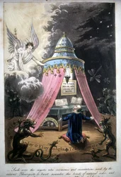 Magische Zeremonie. Buch von 1825. Bibl. Morando, Mailand.