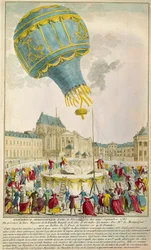 Erfahrung der Brüder Montgolfier am 19.09.1783 in Versailles