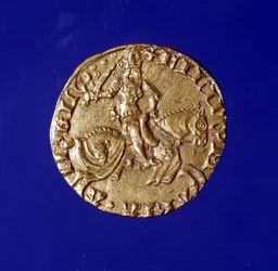 Goldmünze mit dem Abbild von Filippo Maria Visconti (1392 - 1447)