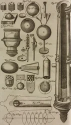 Granaten und Vorderladerkanonen zum Granatenabschuss, aus Grand Art d