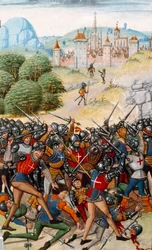 Hundertjähriger Krieg: Die Schlacht von Pontvallain zwischen Franzosen und Engländern am 4.12.1370