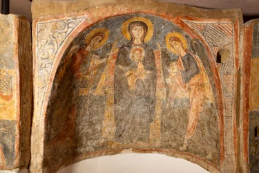 Madonna und Kind zwischen den Erzengeln