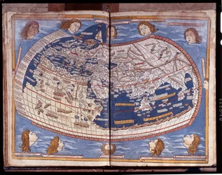 Karte von Ptolemäus, veröffentlicht 1482