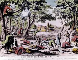 Marodeure von Bauern erschossen