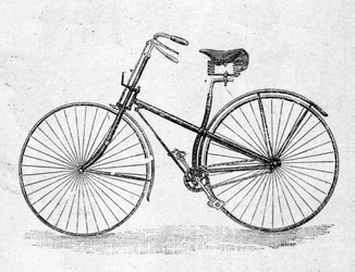 Modell eines Fahrrads mit geradem Rahmen