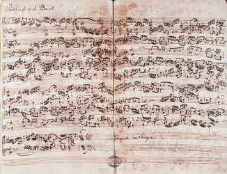 Seite des Präludiums in C aus Das wohltemperierte Klavier von Johann Sebastian Bach