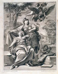 Seite des Frontispizes der Partitur von „Opus 1“ (12 Concerti Grossi) von Pietro Locatelli (1695-1764) - Noten für „12 Concerti Grossi“ von Locatelli 1721 Bologna, civico museo musicale
