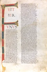 Seite mit dem Incipit des Ersten Buches Samuel