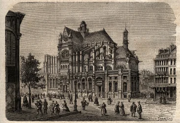 Paris, Ile-de-France, Frankreich - Kirche Saint-Eustache (19. Jahrhundert)