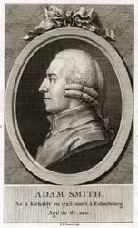 Porträt von Adam Smith (1723 - 1790), schottischer Philosoph und Ökonom.