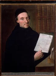 Porträt von Carlo Zuccari (1704-1792) italienischer Komponist und Geiger. Anonym. 18. Jahrhundert. Bologna, Civico Museo