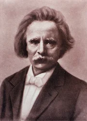 Porträt von Edvard Grieg (Kreidezeichnung)