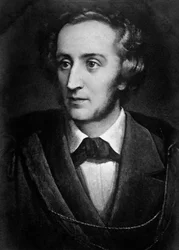 Porträt von Felix Mendelssohn Bartholdy (1809-1847), deutscher Komponist und Dirigent