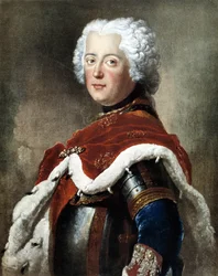 Porträt von Friedrich II. der Große (1712-1786), König von Preußen