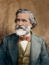 Porträt von Giuseppe Verdi - Porträt des italienischen Komponisten Giuseppe Verdi (1813-1901), um 1887