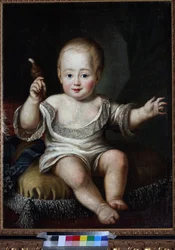 Porträt des Großfürsten Alexander Pawlowitsch von Russland als Baby