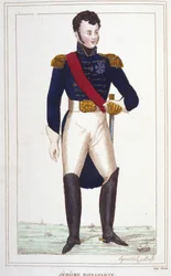 Porträt von Jérôme Bonaparte (1784-1860). Gravur von 1830