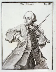 Porträt von Leopold Mozart (Stich)