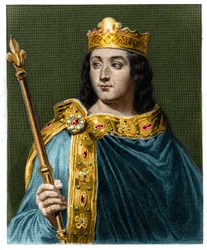 Porträt von Ludwig V. der Faule (967-987), König von Frankreich - in „Histoire des Français“ von Lavallée, Gravur, sd.