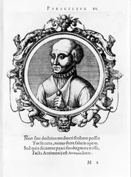 Porträt von Philippus Aureolus Theophrastus Bombastus von Hohenheim Paracelsus