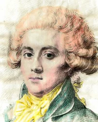 Porträt von Pierre Victorien Vergniaud, französischer Politiker der Girondisten (Detail)