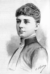 Porträt von Prinzessin Ebba Munck, Ehefrau von Prinz Oscar II. von Schweden im Jahr 1888.