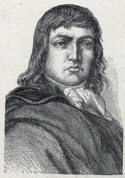 Porträt von Vincent de Tinteniac (Chevalier) (1764-1795) General Chouan.