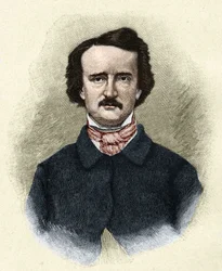 Porträt des amerikanischen Schriftstellers Edgar Allan Poe (1809 - 1849).
