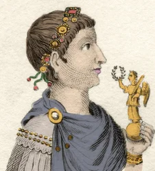 Porträt des oströmischen Kaisers Flavius Arcadius (377-408)