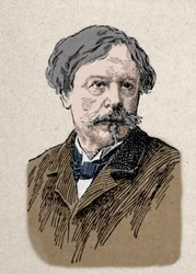Porträt des Schriftstellers Edmond de Goncourt (1822-1896), 19. Jahrhundert