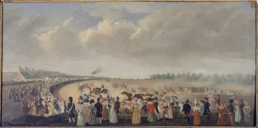 Rennen auf dem Champ-de-Mars, heutiges 8. Arrondissement, um 1830, zwischen 1801 und 1900