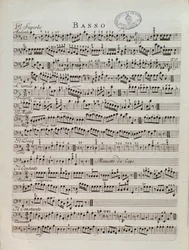 Notenseite der Periodischen Symphonie von Karl Ditters von Dittersdorf