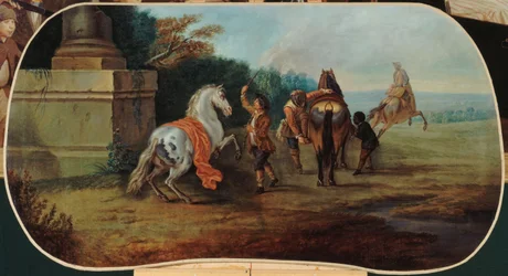 Das Baden der Pferde, zwischen 1701 und 1800