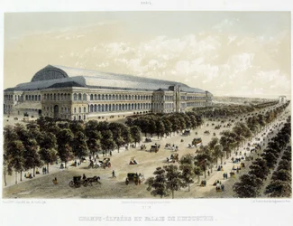 Die Champs-Elysées und der Palais de l
