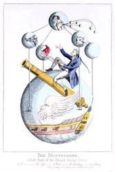 Die Montgolfière: Ein erstklassiges Schiff der französischen Luftmarine (Druck)