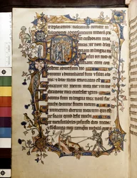 Die Eiche und ein Einhorn, Illustration aus 