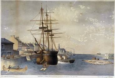 Der Hafen von Montreal im Jahr 1830 - von Spronle