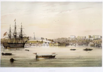 Der Hafen oder Admiraut von Istanbul im 19. Jahrhundert