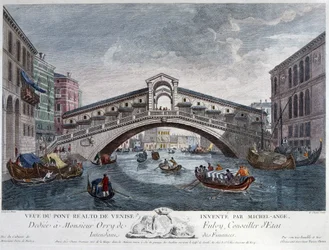 Venedig, Blick auf die Rialtobrücke - Optik