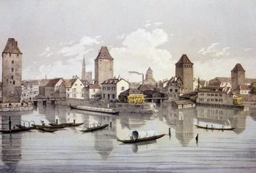Ansicht der Stadt Straßburg am Rhein