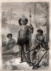 Eingeborene der Marquesas-Inseln - Reise von Kapitän James Cook