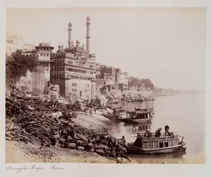 Aurangzebs Moschee, Benares, um 1885