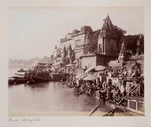 Benares Badeghats, ca. 1885