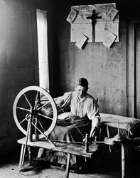 Handwerksweben von Nortman circa 1890