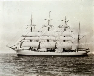 Französisches Segelboot Emile Renouf vor Le Havre 02.07.1897 Fotografie