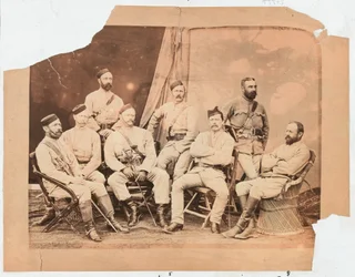 Offiziere des 4. Goorkha-Regiments, 1879
