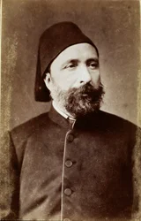 Osmanisches Reich: Porträt von Ahmet Mithat Pasha (1822-1883), türkischer Reformpolitiker. Fotografie. Ankara, Türkische Historische Gesellschaft, Türkei